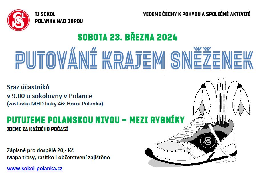 PUTOVÁNÍ KRAJEM SNĚŽENEK
